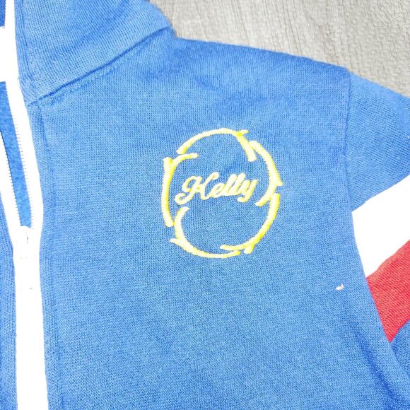 Kids Vintage JC Penny Sweatshirt Zip Up Jacket "Kelly" Embroidered Small - Picture 3 of 5
